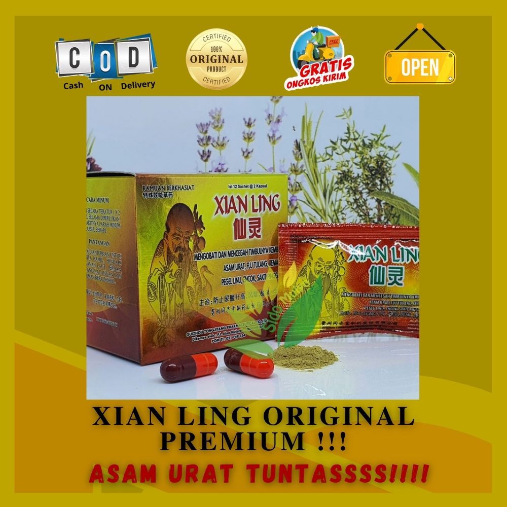 

( COD ) XIAN LING / XIAN LING KAPSUL ORIGINAL / OBAT ASAM URAT / OBAT REMATIK / OBAT PEGAL LINU