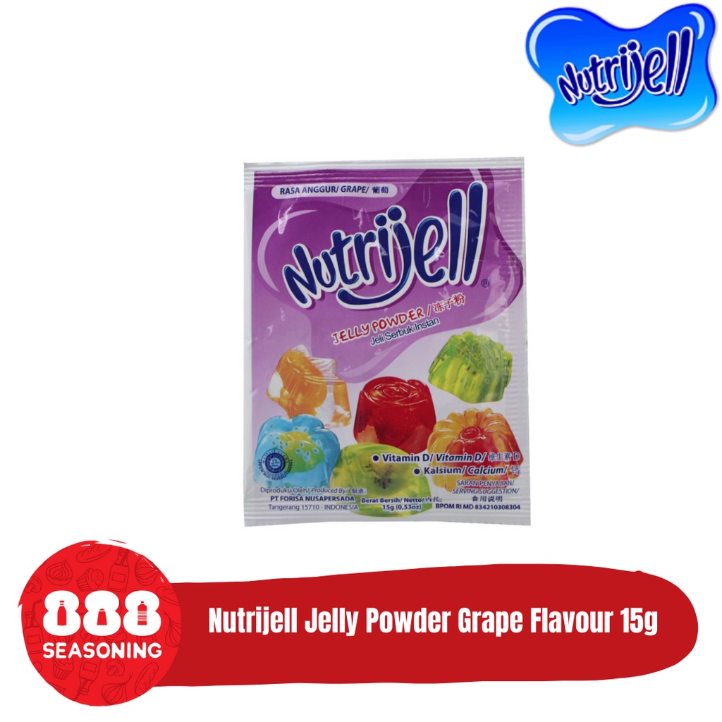 

NUTRIJELL REGULER ANGGUR/ GRAPE FLAVOUR JELLY POWDER 15g