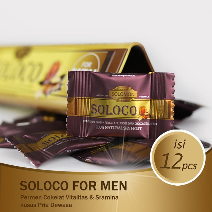 New   SOLOCO FOR MEN 1 Kaleng 12 Biji  Terbukti