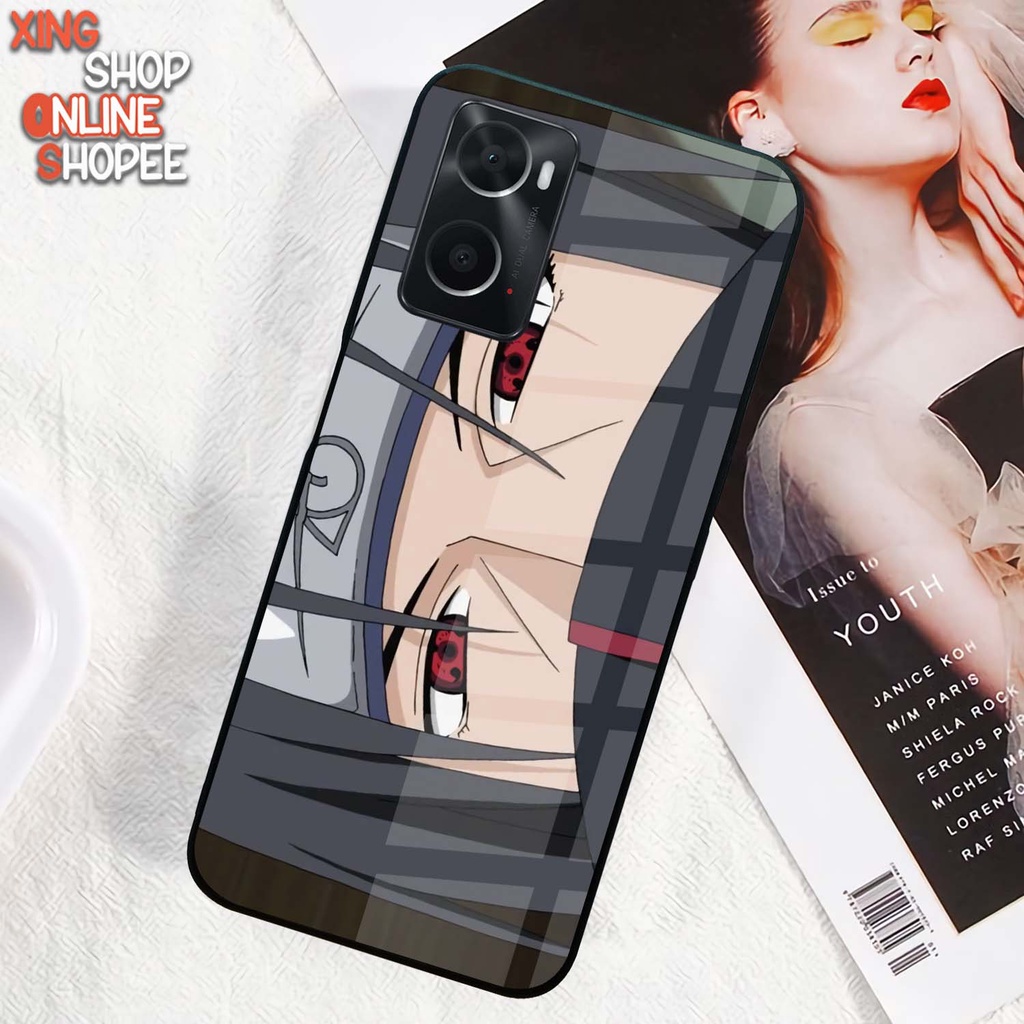 Case Kilau Oppo A76 A96 | Casing Hp Glossy | Motif Sasuke