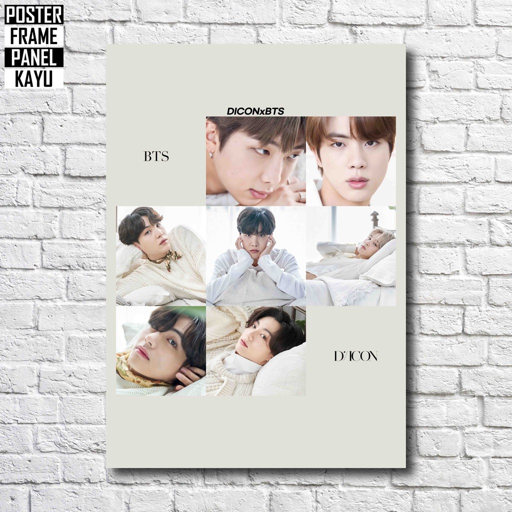 Poster BTS DICON Frame Kayu Solid A4 BTS504