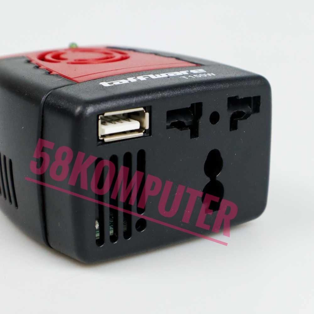 Power Inverter Mobil 150Watt DC 12V To AC 220V Dengan 2 Usb Port