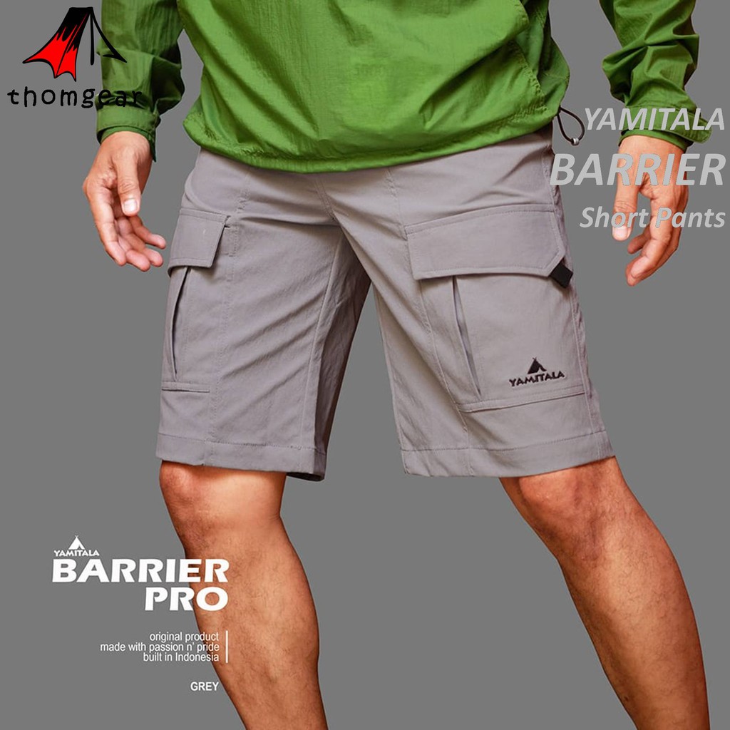 Yamitala Celana Gunung Pendek Barrier Short Pants Quickdry Stretch Pria Wanita M L Xl Xxl Outdoor Sepeda Hiking Adveture Tactical Kerja Lapang Lari Volly Petualang Murah Ori Original Terbaru 2022 Thomgear Bandung Surabaya