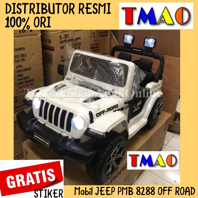 Jual Mobil Aki Anak PMB JEEP Rubicon OFF-Road 8288 M8288 Mainan Anak