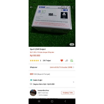 oneject 0,5 ml