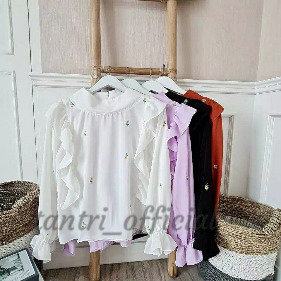 BLOUSE EZRA DAISY / blouse lilac kekinian / atasan wanita termurah / BLOUSE KEKINIAN / BLOUSE MUSLIM