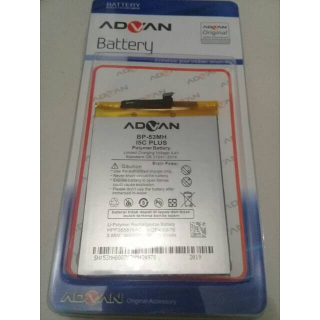 Jual Baterai Batre Advan I5C Plus BP 53MH Advan G1 G1 Pro Original Battery Hp Shopee Indonesia