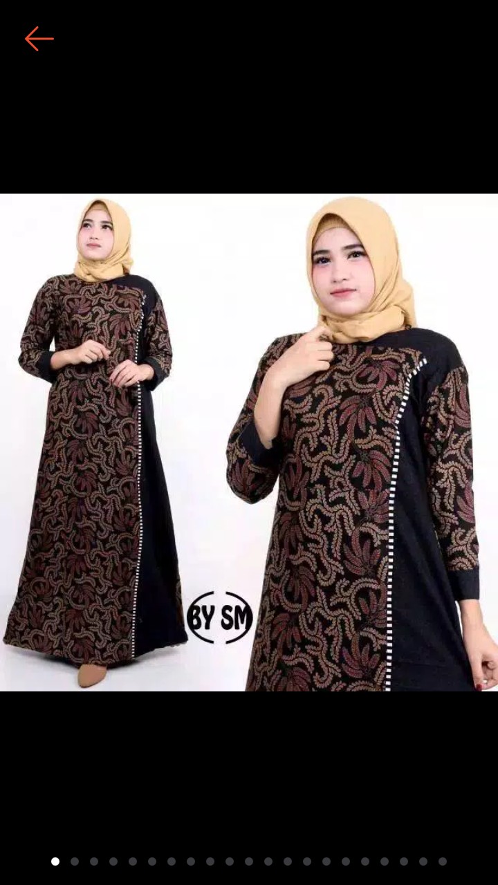Gamis Batik Sriwedadi Maxi Jumbo Busui