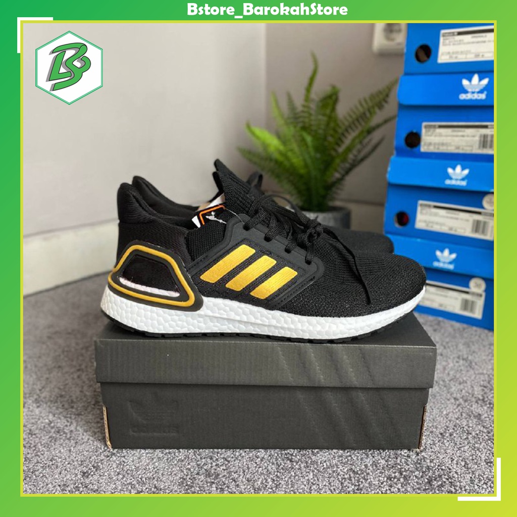 Adidas Ultraboost 20 Core Black Gold Cloud White