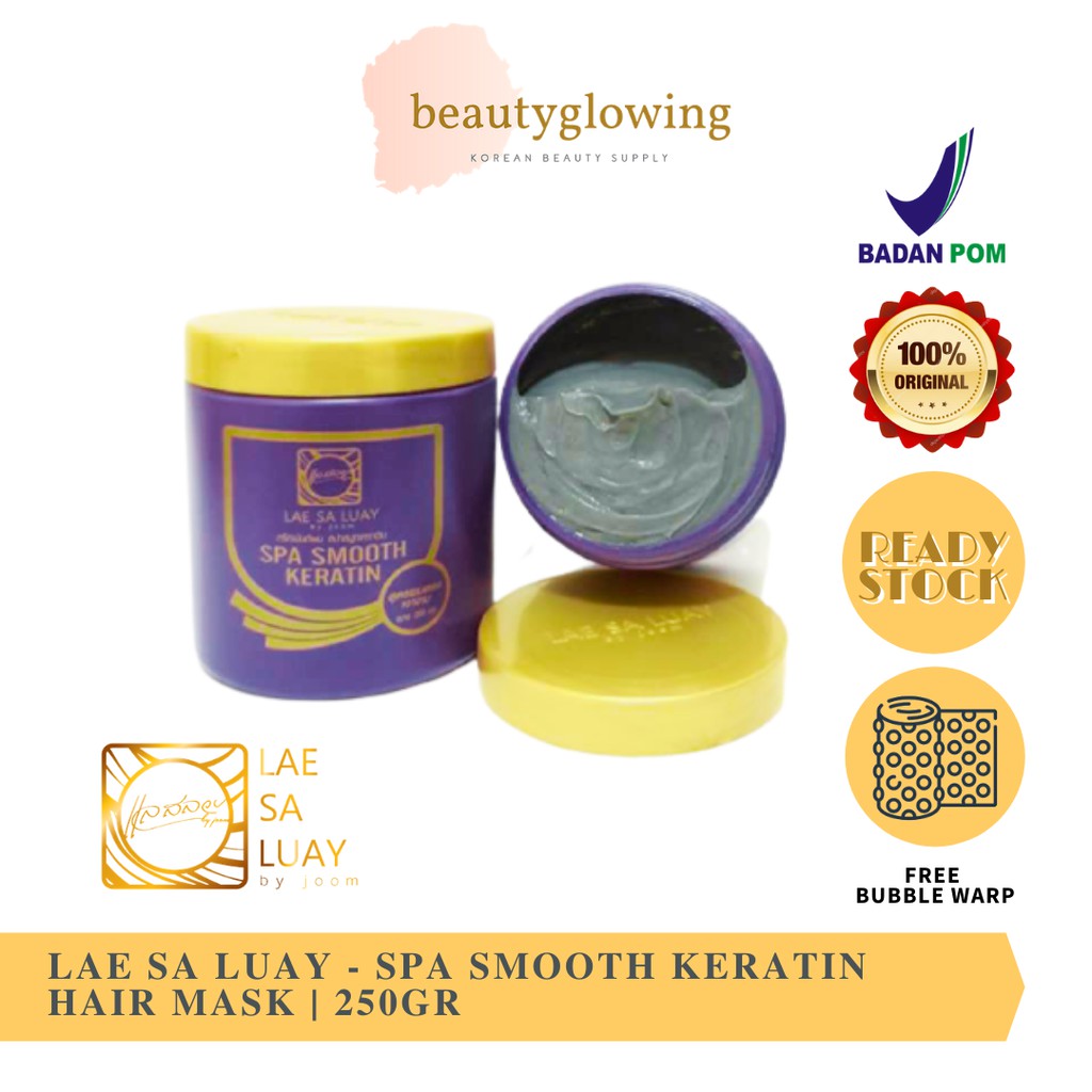 [BPOM] Lae Sa Luay - Hair Spa Smooth Keratin / Masker Rambut | Shopee