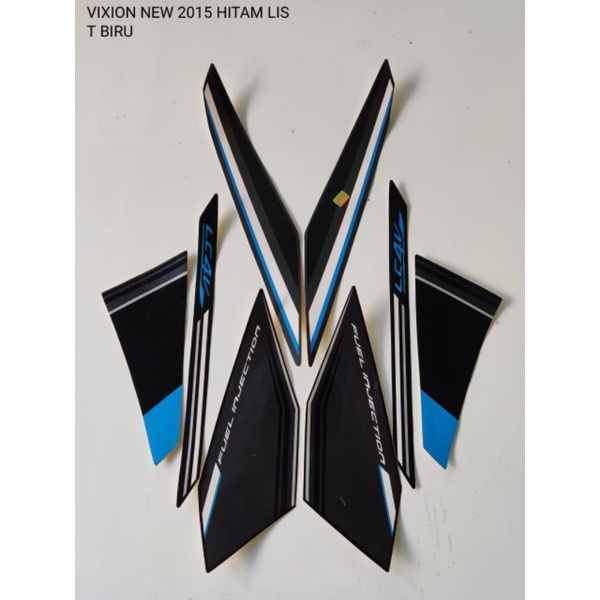STRIPING VIXION NEW 2015 HITAM LIS BIRU
