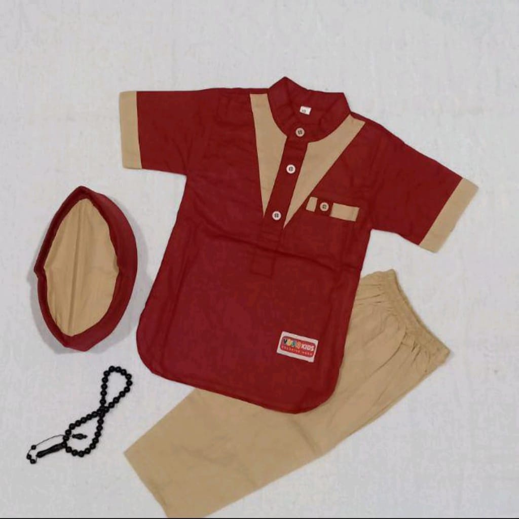 Kemko Kids Lakilaki Nyaman Dipakai Anak Oneset Terbaru2026 Stelan Kid Sarung Tanggung Bsju Setcelan 