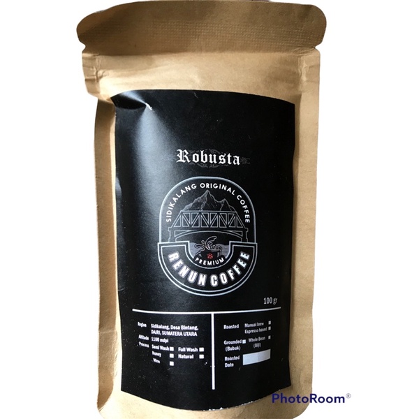 

Kopi Robusta Sidikalang 100gr Premium (Renun Coffee) Bubuk