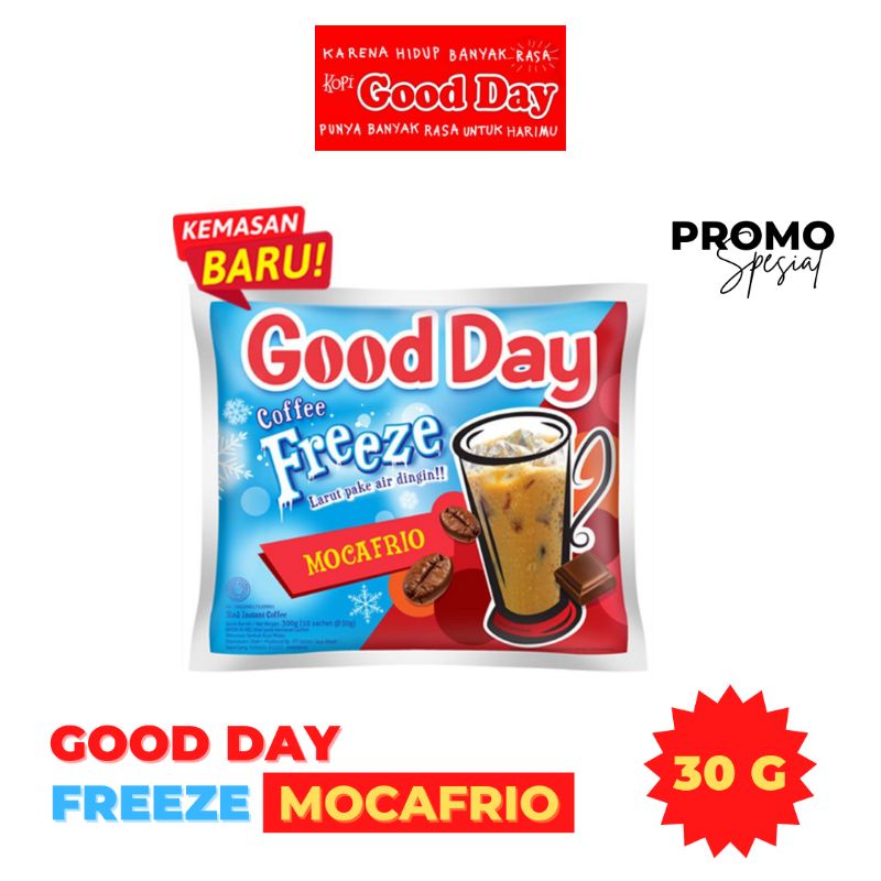 

GOOD DAY FREEZE MOCAFRIO 30 G (SACHET) MAX ORDER 25 PCS/SACHET