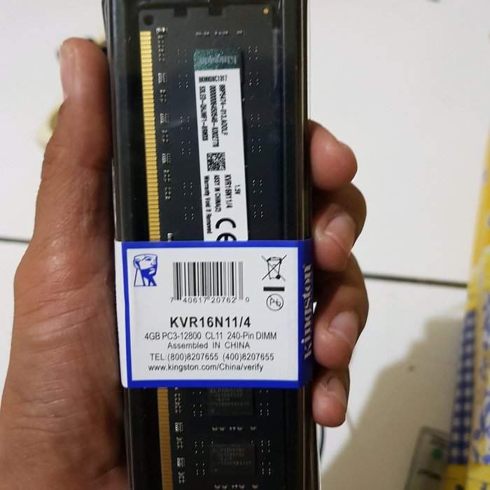 Memory RAM DDR3 4GB PC12800 Kingston Lifetime Warranty 4 Gb Untuk PC