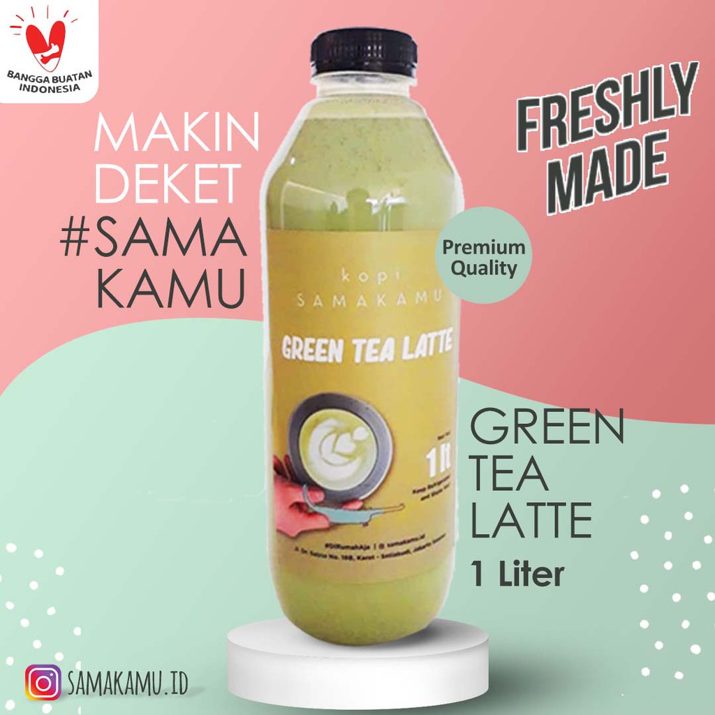 

Green Tea Latte SAMAKAMU 1L || Made By Order || High Ingredients Only
