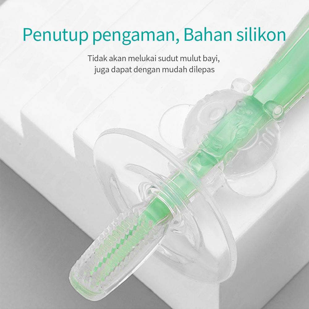 Halobaby Sikat Gigi Anak Bayi Silicon / Toothbrush Babysafe