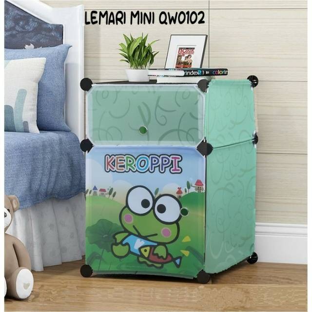 LEMARI MINI KARAKTER/LEMARI ANAK/PLASTIK/LEMARI /RAK SUSUN/LEMARI 2 PINTU,SHENARHOUSEHOLD