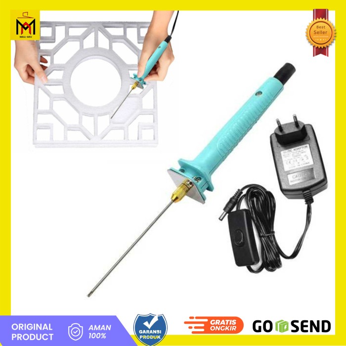 Pisau Pemotong Busa Styrofoam Gabus Elektrik Foam Cutter Pen 15W 25Cm