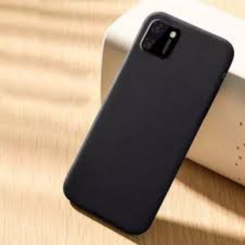Case TPU Blackmatte Realme C11 Casing Silikon Matte Hitam Polos Pelindung HP Murah Berkualitas Anti 