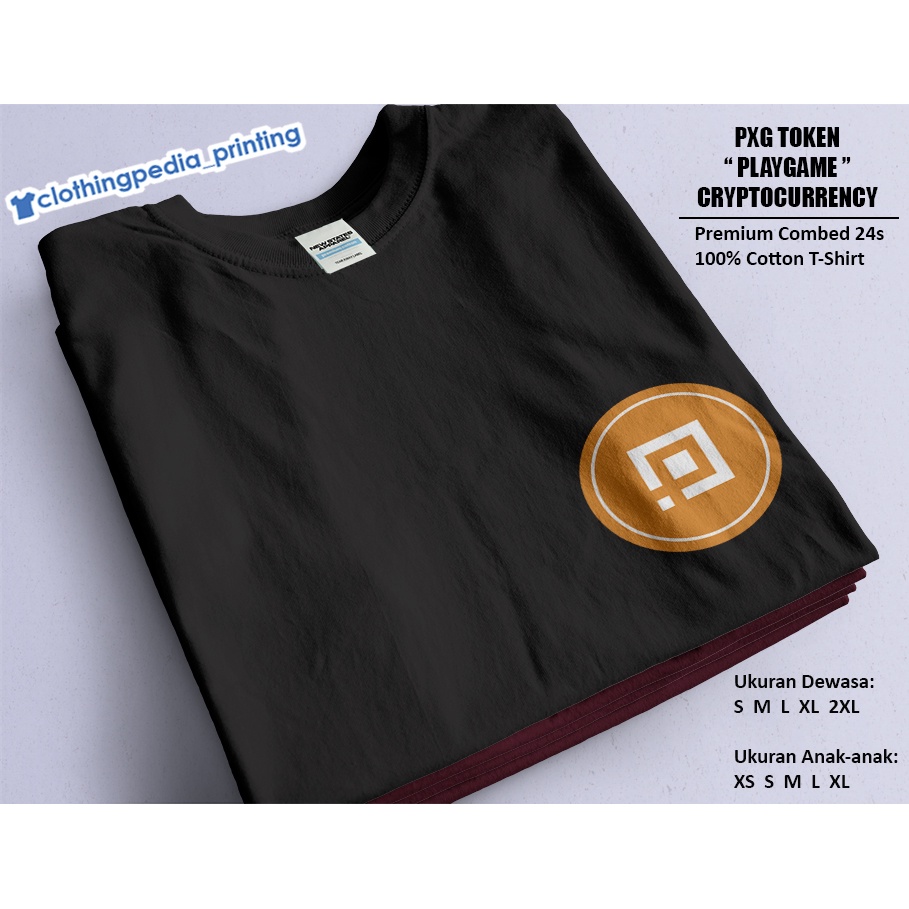 Kaos PXG Playgame Crypto Token Baju Cryptocurrency Bitcoin T-Shirt