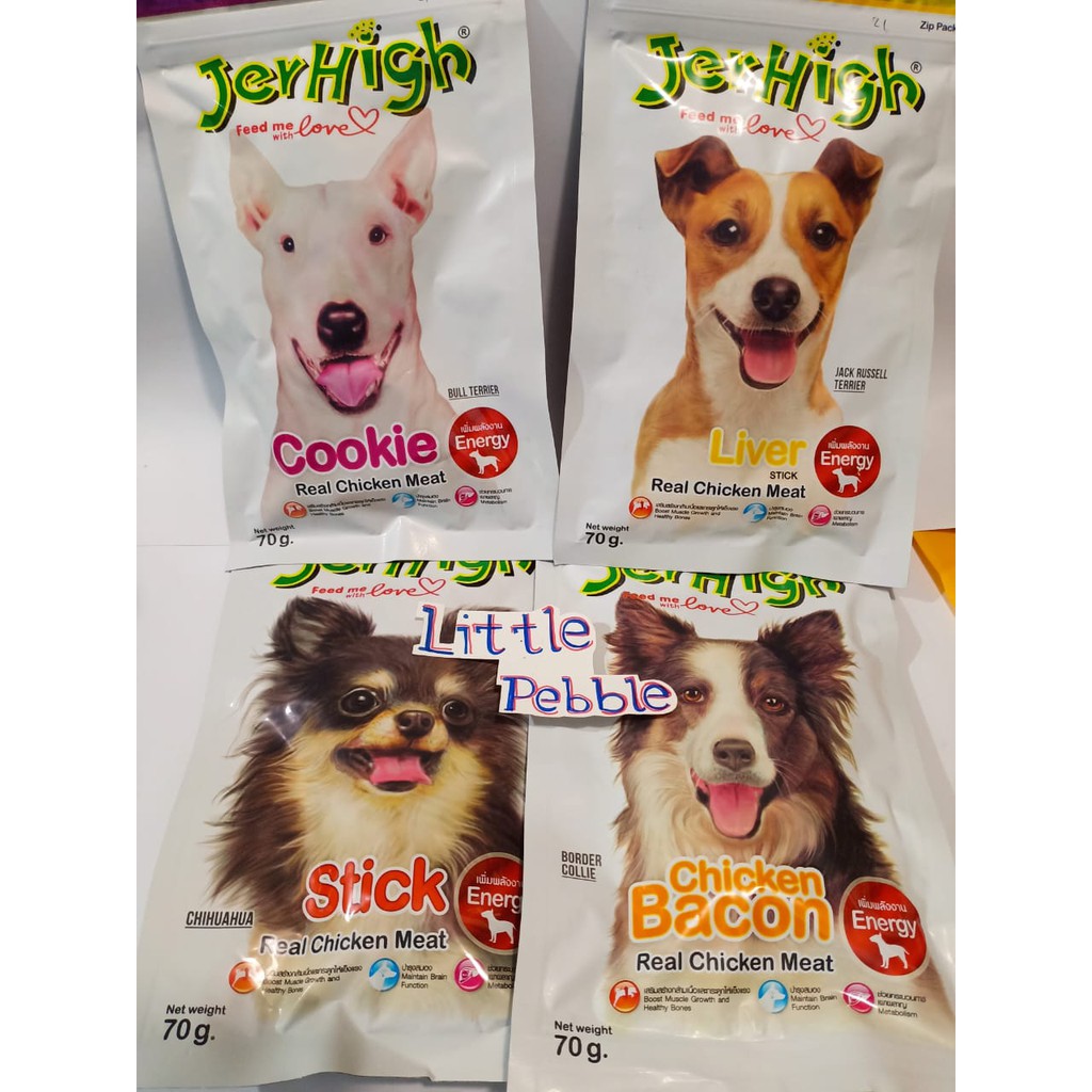 JERHIGH 70GR-NEW VARIAN-snack cemilan anjing rasa baru