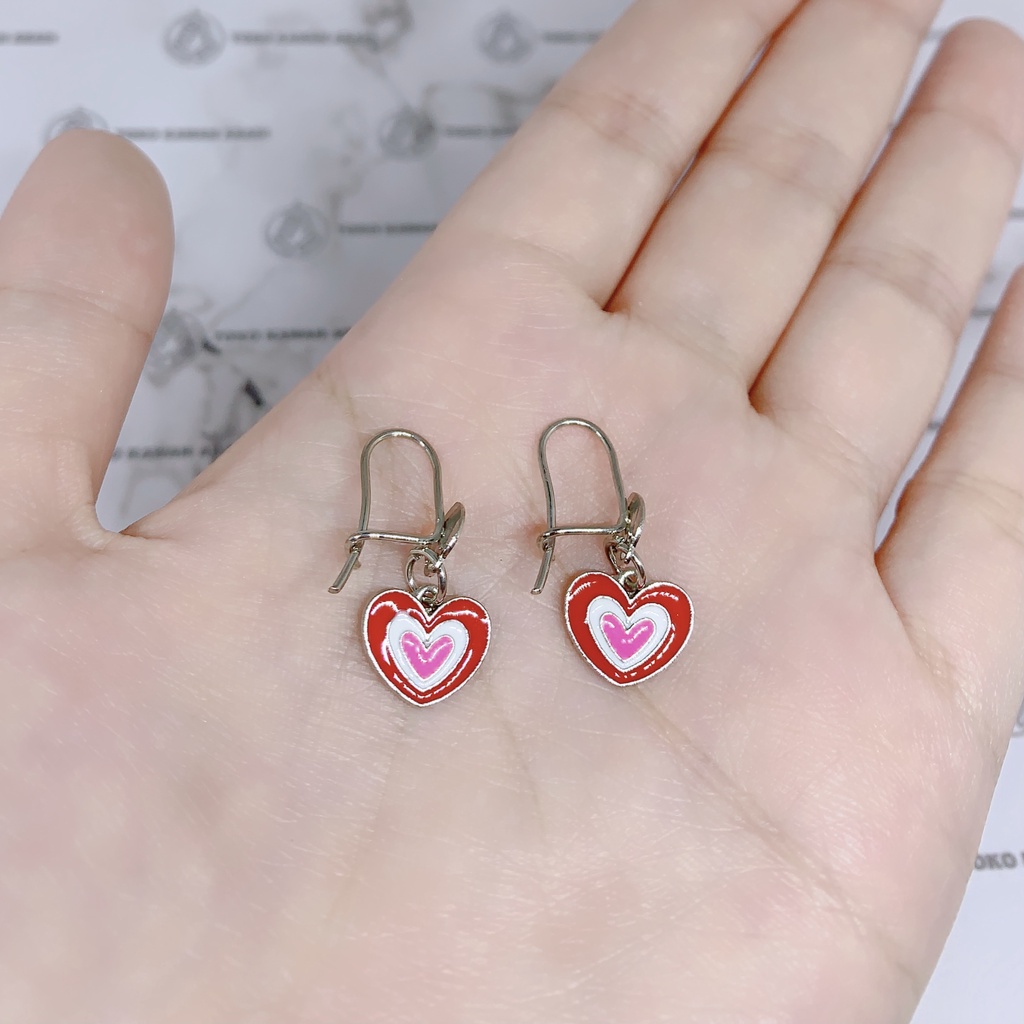 Xuping Silver Anting Anak Perempuan Anti Karat Model Jurai Love *14