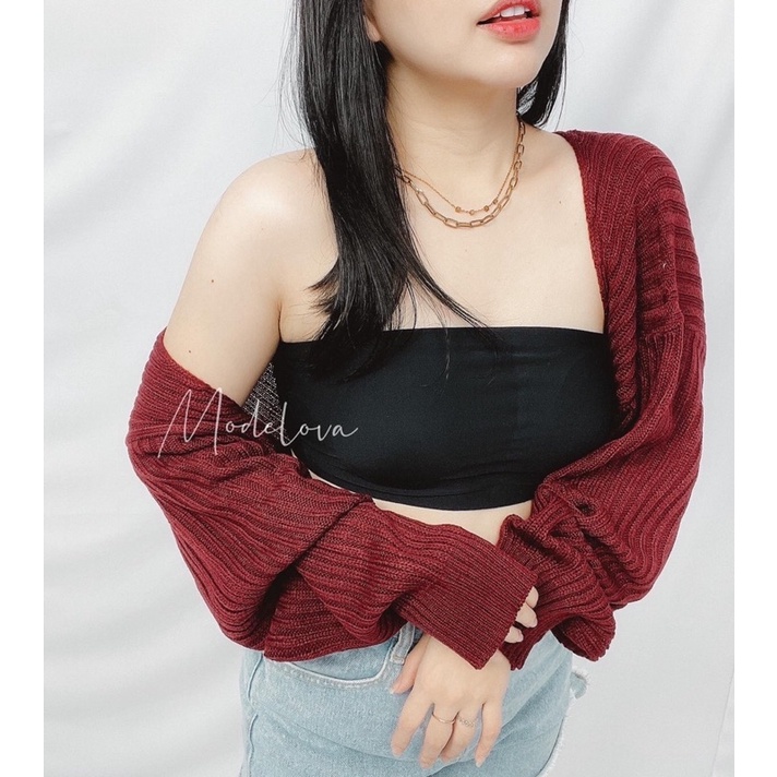 MDLV ~ Outer Futari Rajut Outer Bolero Rajut Women Crop knit Outer Crop Outer Rajut Lengan Panjang Outer Viral Fashion wanita