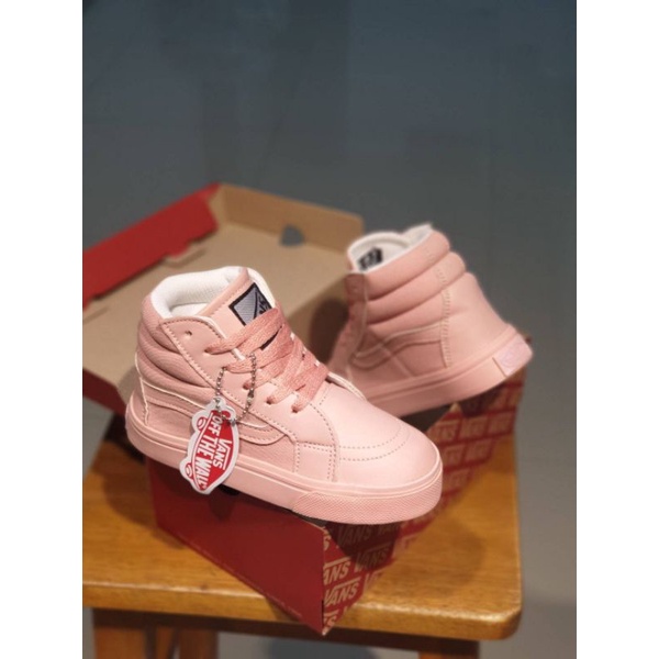 SEPATU ANAK VANS SK8 TALI FULL PEACH SEPATU ANAK PEREMPUAN SEPATU ANAK WANITA