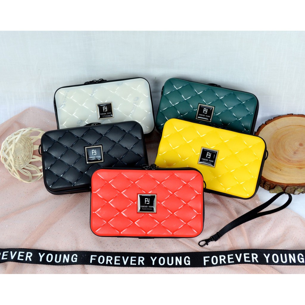 NEW !!! tas koper mini forever bahan dove versi korean 9139