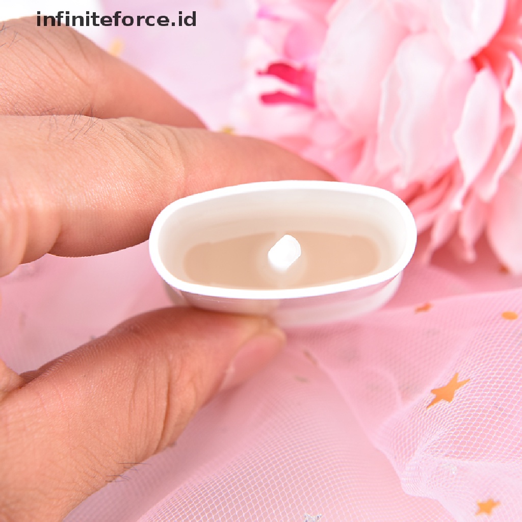 (Infiniteforce.Id) 10pcs Tabung Lip Balm Kosong Bahan Plastik Bentuk Oval 20ml