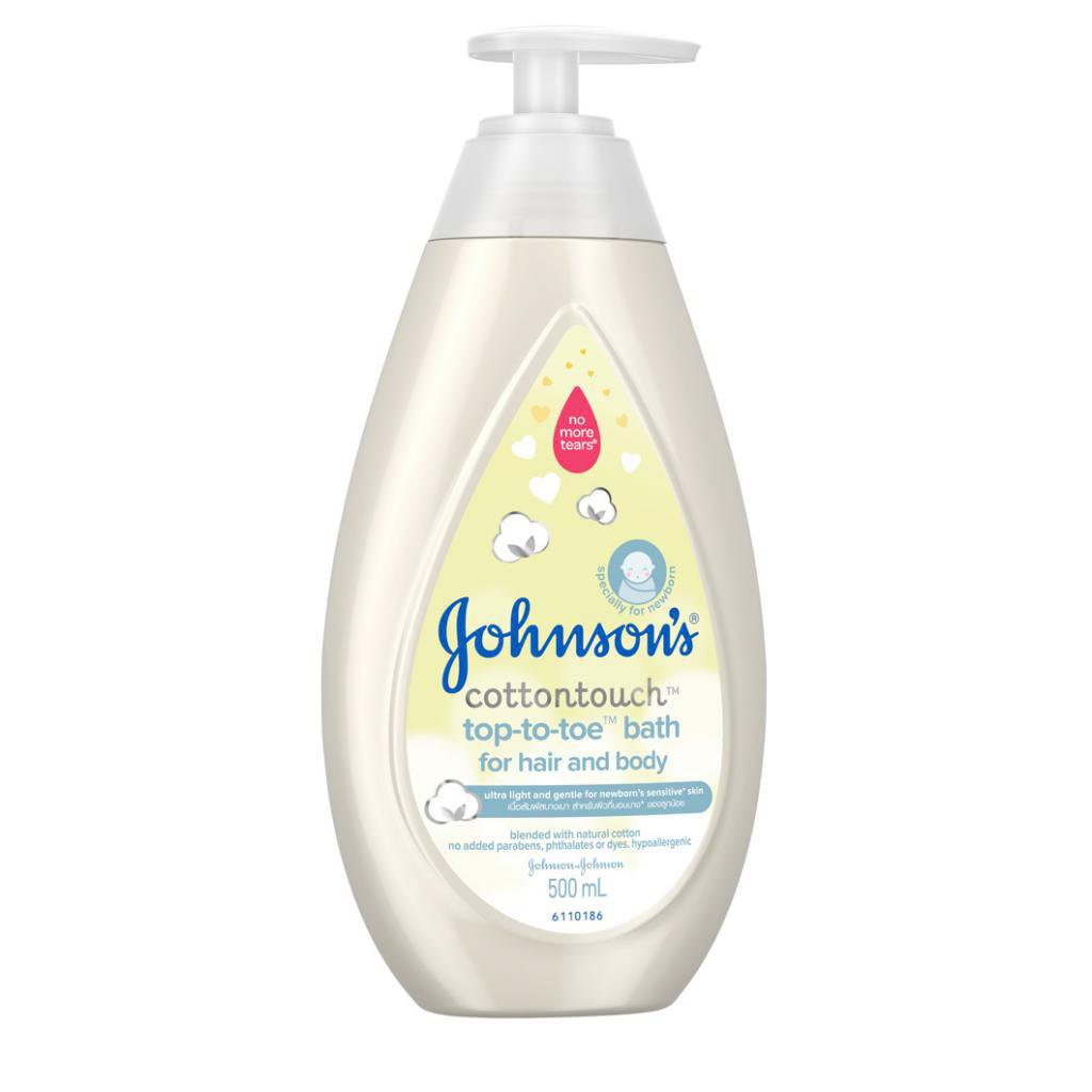 Johnson's Baby Cottontouch Hair and Body Bath Top To Toe / Sabun Sampo Bayi (Tersedia varian ukuran)