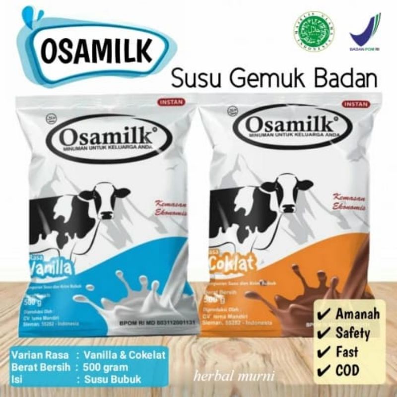 

Bisa COD Grosir Susu Osamilk Penggemuk Badan Susu Gemuk Badan