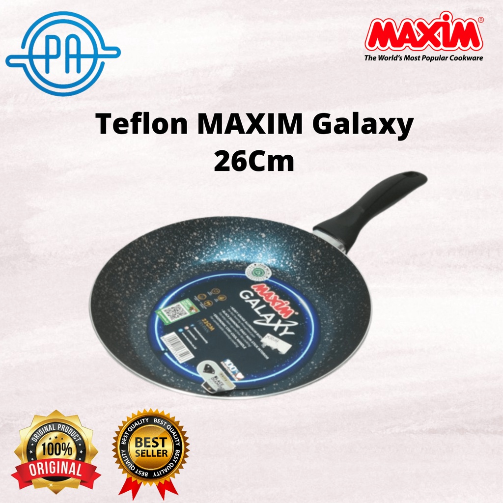 FRYPAN FRY PAN PANCI MASAK Maxim Galaxy 26cm Frypan Maxim Galaxy UKURAN 26CM Wajan Teflon Maxim