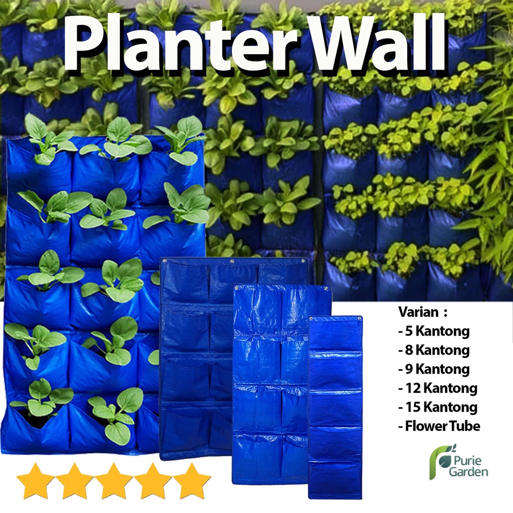 Wall Planter Bag Kantong Pot Tanaman Bunga Hias Gantung PG KDR