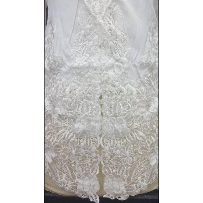 KEBAYA ENCIM MODERN PUTIH POLOS - PUTIH, L