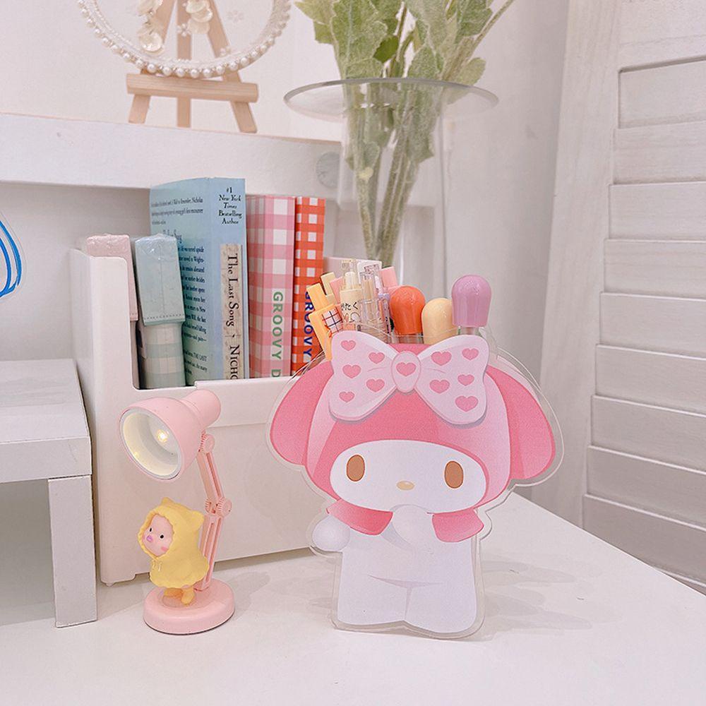 Agustina Tempat Pulpen Gadis Hadiah Alat Tulis Transparan Cinnamoroll Makeup Brush Acrylic Tempat Pensil