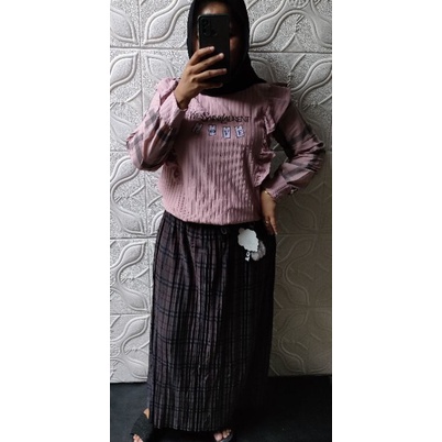 ROK PRISKET IMPOR TERBARU MOTIF KOTAK/SALUR