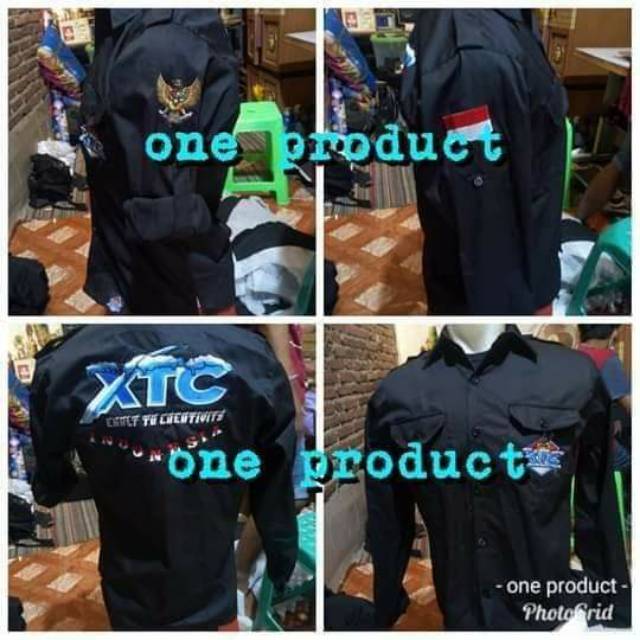 Kemeja XTC panjang hitam creativity