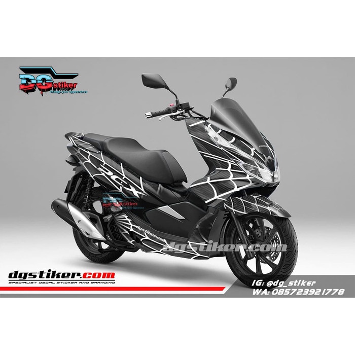 Decal Sticker Pcx New Hitam Spider DG Stiker