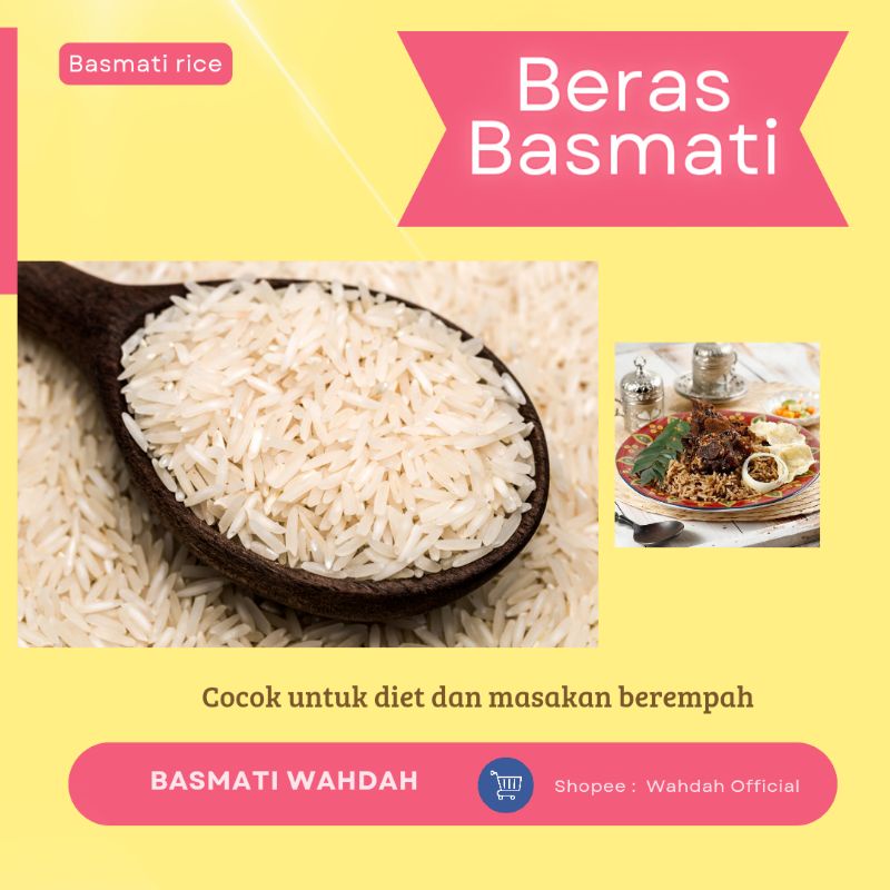 

Beras Basmati premium 500 gram ( kemasan vakum)