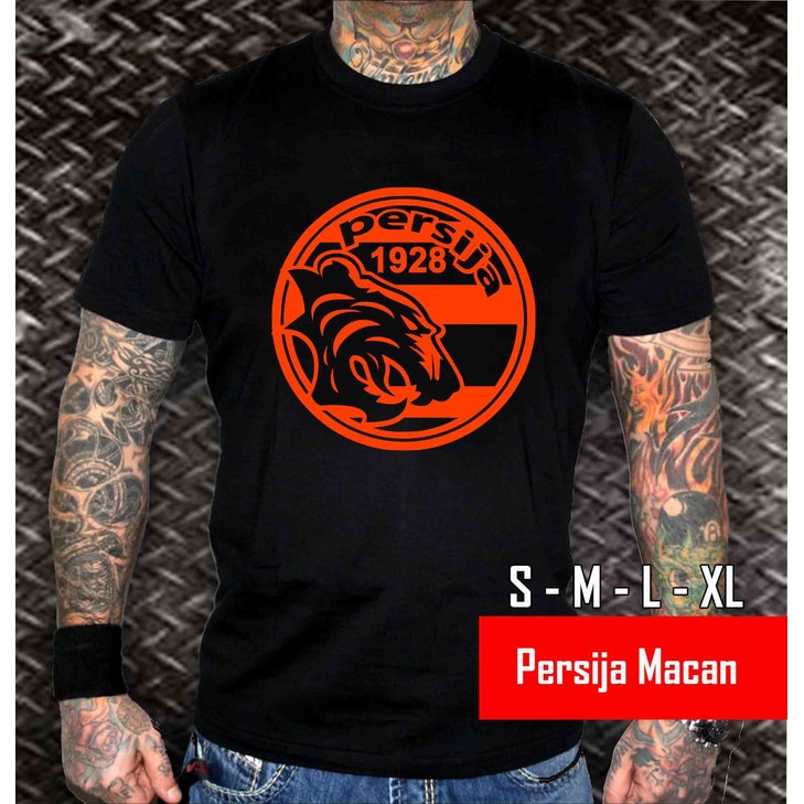 Kaos Tshirt Baju Combed 30S PERSIJA 1928 LOGO MACAN