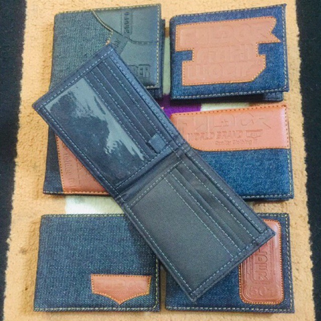 dompet pria dan remaja bahan denim levis model tempel yang keren dari anton hilmanto #dompetcowok #dompetremaja #dompetanak #dompetpria #dompet