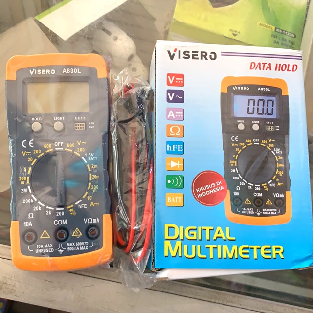 Jual multimeter digital multitester digital avometer VISERO A 830L