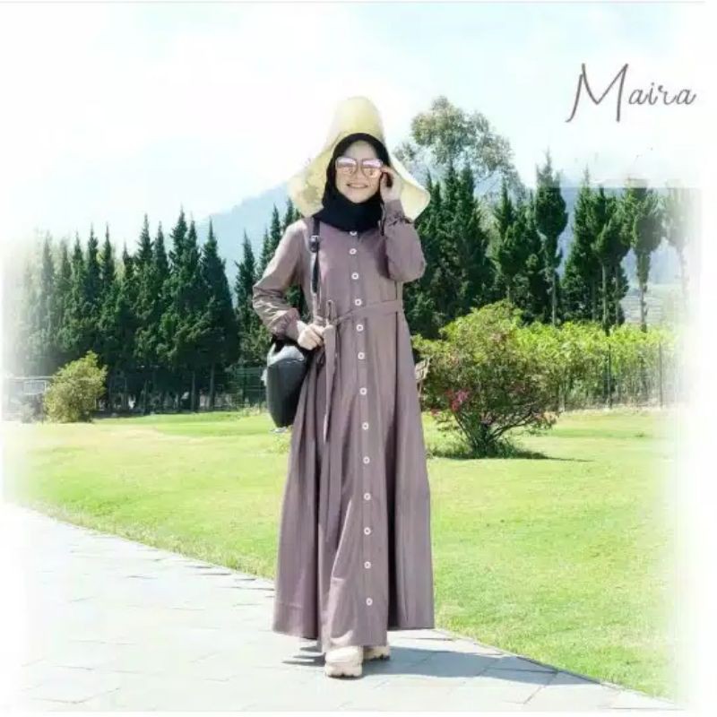 dress casual Maira maxi dress wanita size S.M.L.Xl gamis kondangan