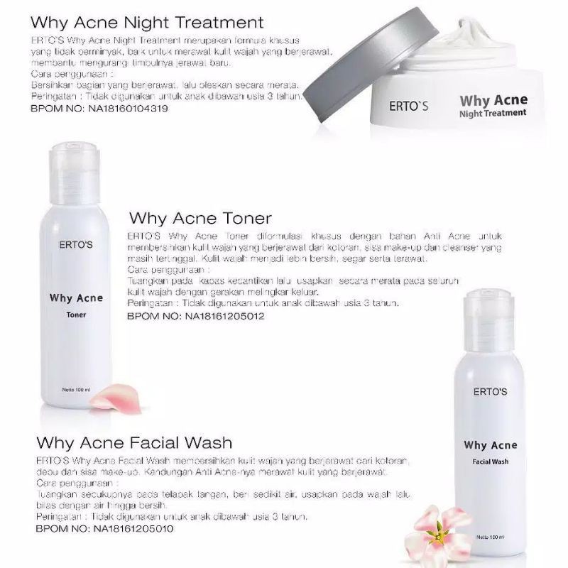 [COD] Why Acne Toner Anti Acne Penghilang Jerawat dan Bekas Jerawat AMPUH dalam 2 Minggu BPOM