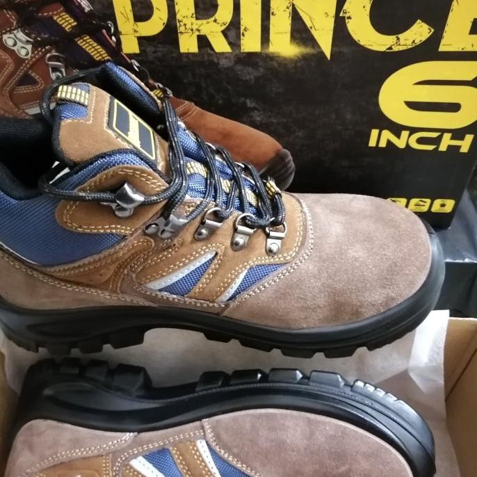 Safety Shoes Krisbow Prince 6 Inch - Cokelat, 38 Bubleshop157