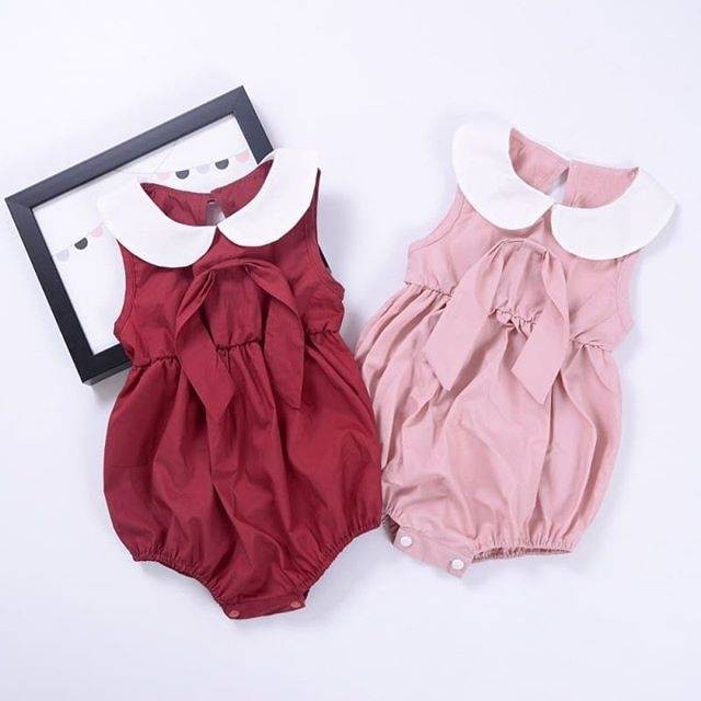 Jumpsuit bayi Lucu dan keren tanpa lengan untuk anak bayi perempuan