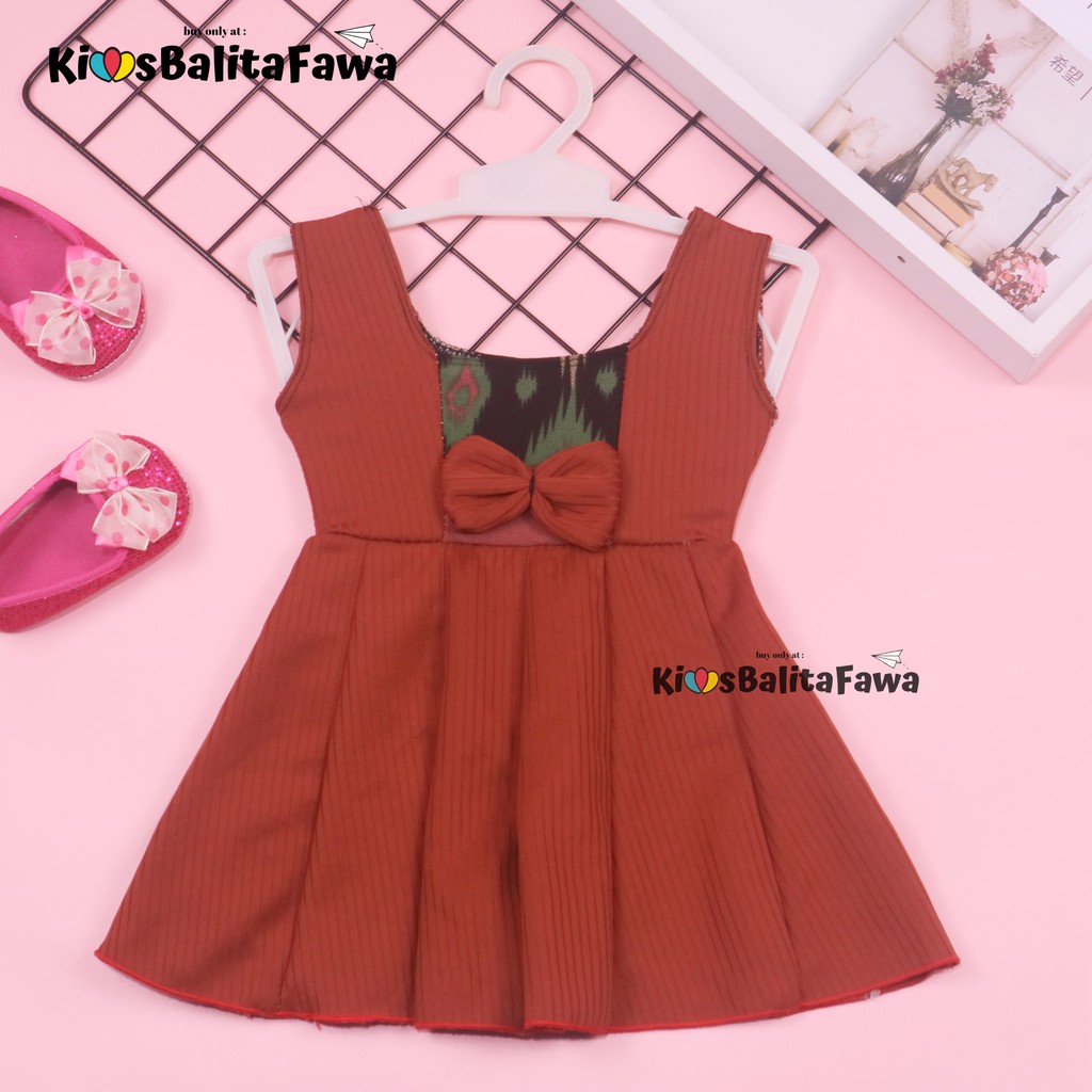 (0-6 Bulan) Dress Clairine Baby New Born / Dres Anak Perempuan Pakaian Bayi Kado Adem Baju New Born babycinnamon