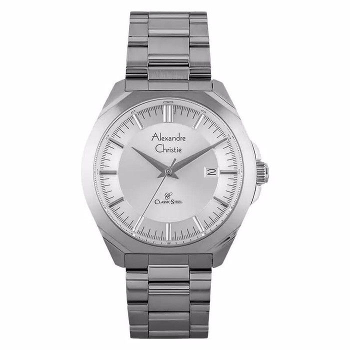 Alexandre Christie AC 8596 MD Man White Dial Stainless Steel